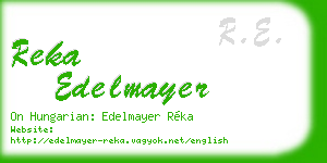 reka edelmayer business card